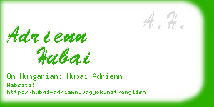 adrienn hubai business card